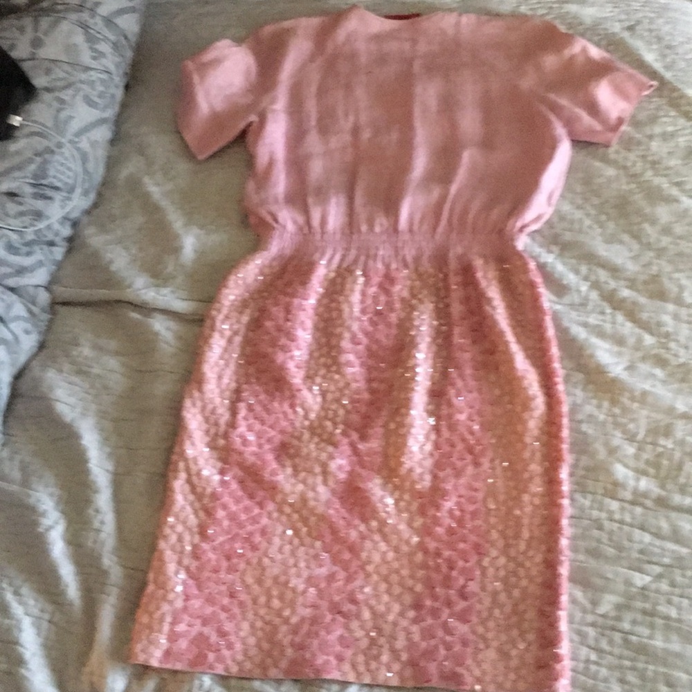 🎁HOSTPICK🎁Valentino Linen & Beaded Cocktail Dress - Picture 2 of 8